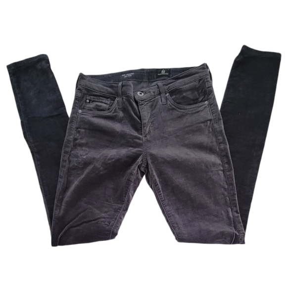 AG The Legging Super Skinny Grey Velvet - Picture 4 of 11